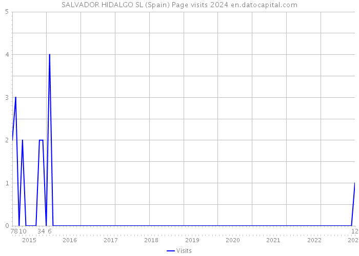 SALVADOR HIDALGO SL (Spain) Page visits 2024 