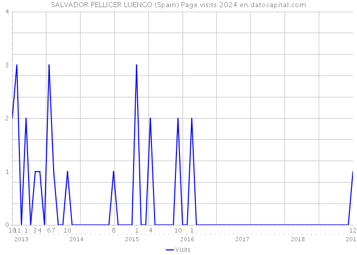 SALVADOR PELLICER LUENGO (Spain) Page visits 2024 
