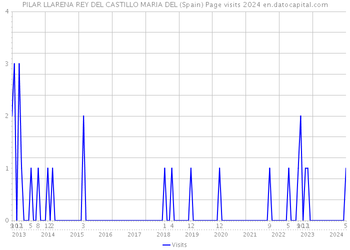 PILAR LLARENA REY DEL CASTILLO MARIA DEL (Spain) Page visits 2024 
