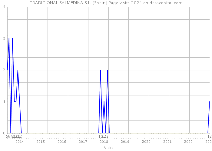 TRADICIONAL SALMEDINA S.L. (Spain) Page visits 2024 