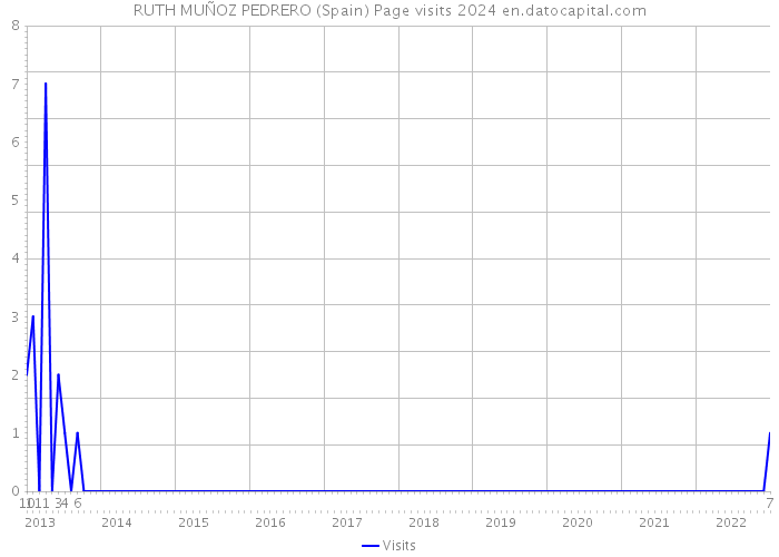 RUTH MUÑOZ PEDRERO (Spain) Page visits 2024 