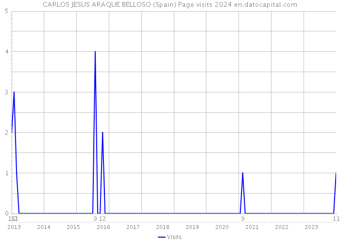 CARLOS JESUS ARAQUE BELLOSO (Spain) Page visits 2024 