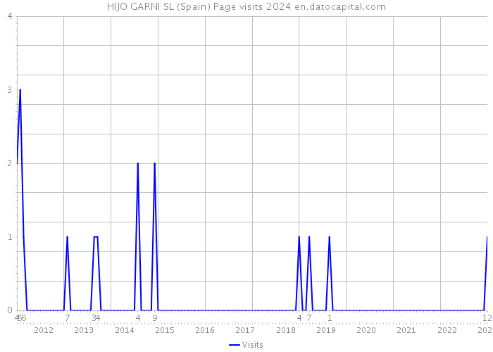 HIJO GARNI SL (Spain) Page visits 2024 