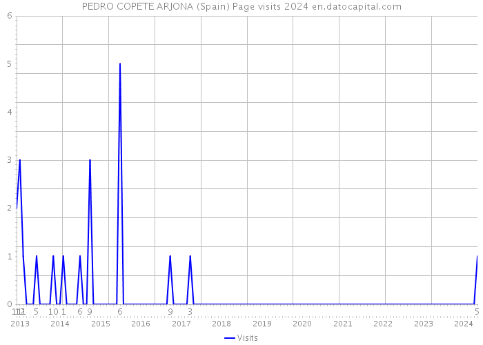 PEDRO COPETE ARJONA (Spain) Page visits 2024 