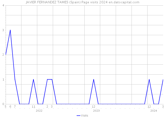 JAVIER FERNANDEZ TAMES (Spain) Page visits 2024 