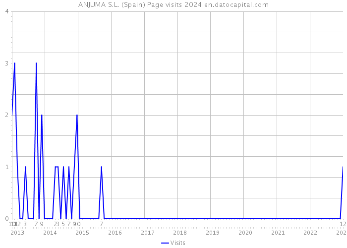 ANJUMA S.L. (Spain) Page visits 2024 
