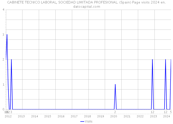 GABINETE TECNICO LABORAL, SOCIEDAD LIMITADA PROFESIONAL. (Spain) Page visits 2024 
