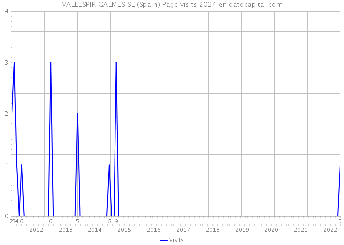VALLESPIR GALMES SL (Spain) Page visits 2024 