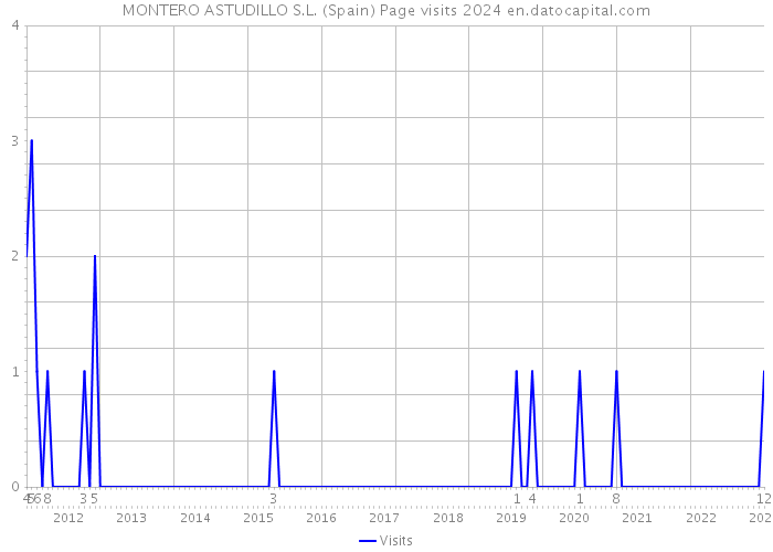 MONTERO ASTUDILLO S.L. (Spain) Page visits 2024 