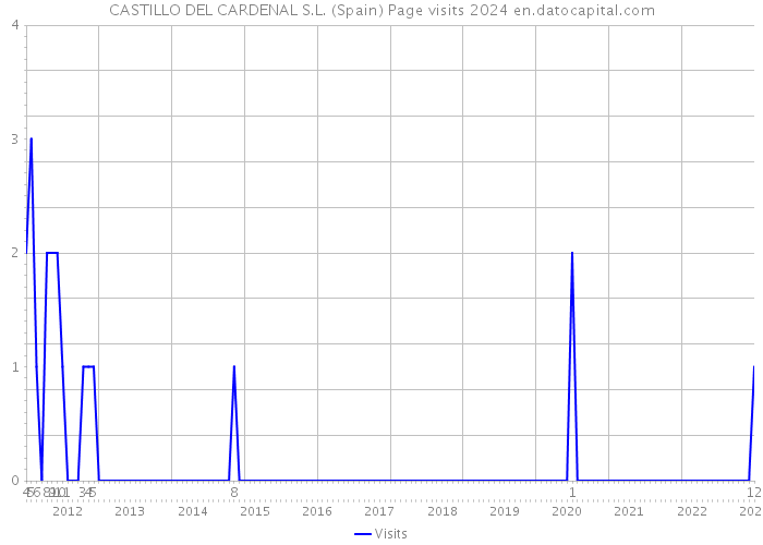 CASTILLO DEL CARDENAL S.L. (Spain) Page visits 2024 
