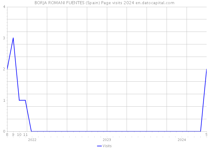 BORJA ROMANI FUENTES (Spain) Page visits 2024 