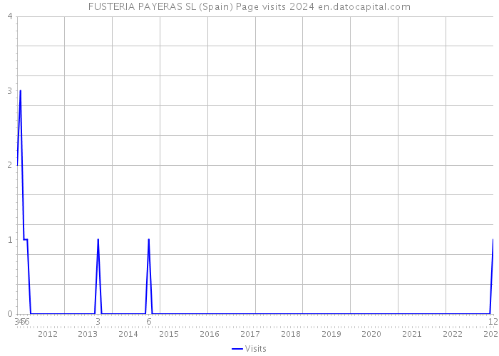 FUSTERIA PAYERAS SL (Spain) Page visits 2024 