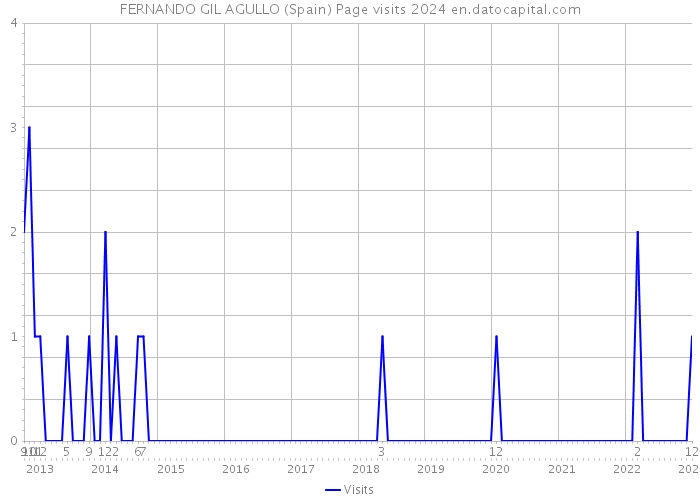 FERNANDO GIL AGULLO (Spain) Page visits 2024 