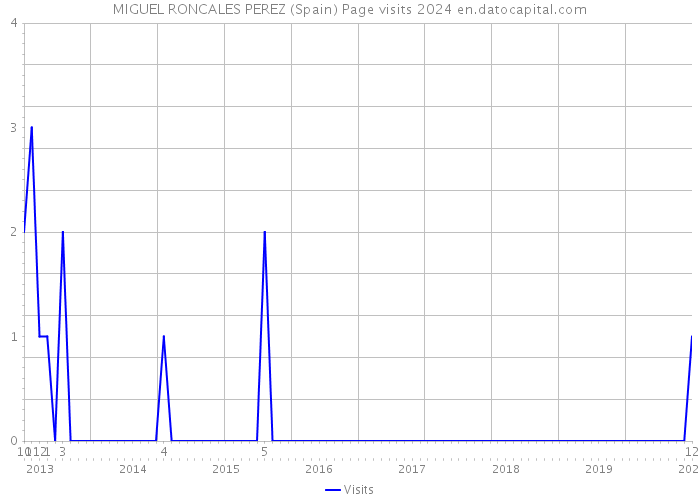 MIGUEL RONCALES PEREZ (Spain) Page visits 2024 