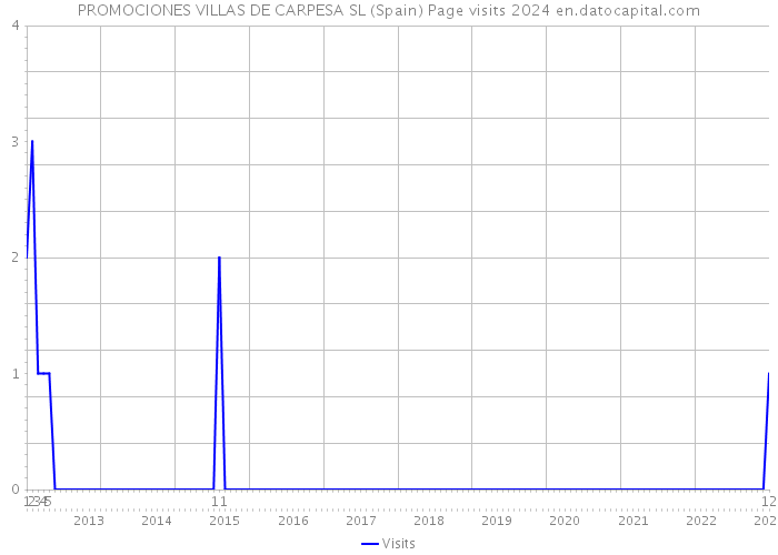 PROMOCIONES VILLAS DE CARPESA SL (Spain) Page visits 2024 