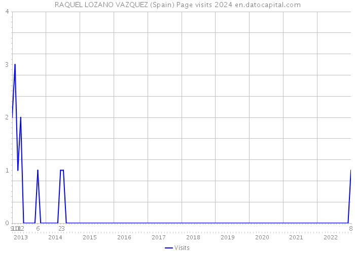 RAQUEL LOZANO VAZQUEZ (Spain) Page visits 2024 