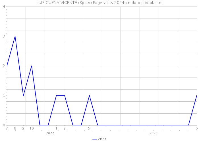 LUIS CUENA VICENTE (Spain) Page visits 2024 