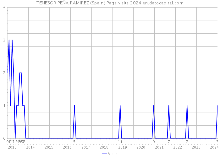 TENESOR PEÑA RAMIREZ (Spain) Page visits 2024 