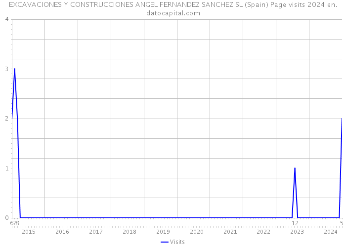 EXCAVACIONES Y CONSTRUCCIONES ANGEL FERNANDEZ SANCHEZ SL (Spain) Page visits 2024 