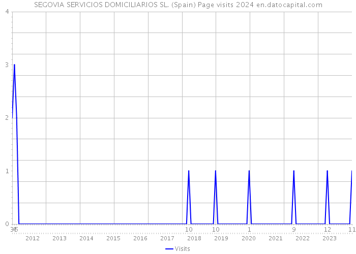 SEGOVIA SERVICIOS DOMICILIARIOS SL. (Spain) Page visits 2024 