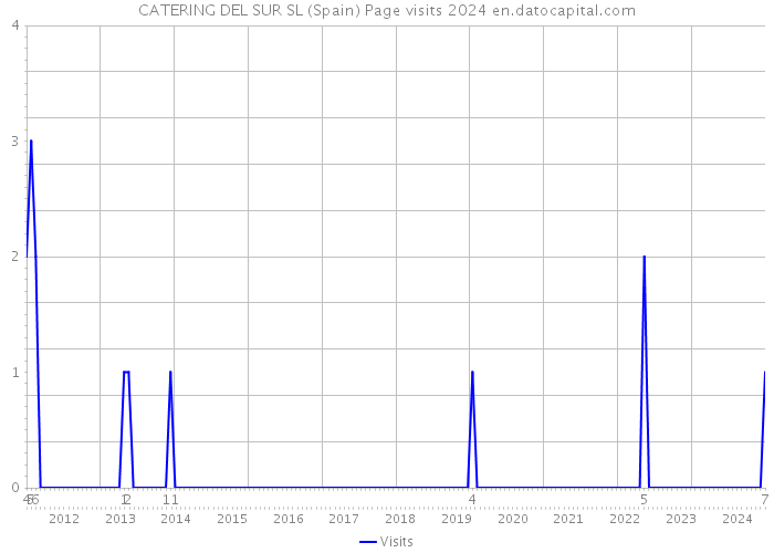 CATERING DEL SUR SL (Spain) Page visits 2024 