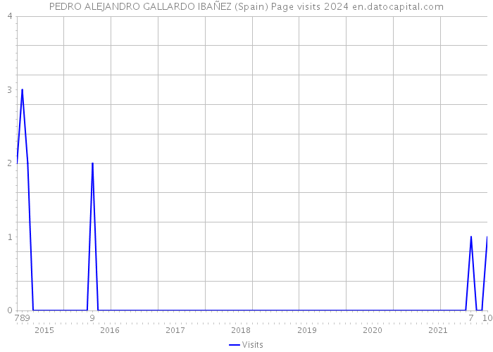 PEDRO ALEJANDRO GALLARDO IBAÑEZ (Spain) Page visits 2024 