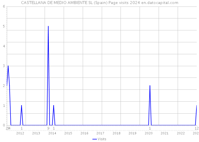 CASTELLANA DE MEDIO AMBIENTE SL (Spain) Page visits 2024 