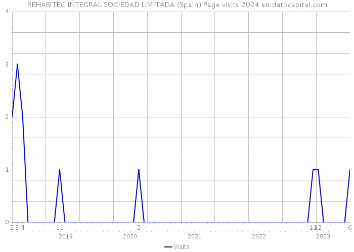 REHABITEC INTEGRAL SOCIEDAD LIMITADA (Spain) Page visits 2024 