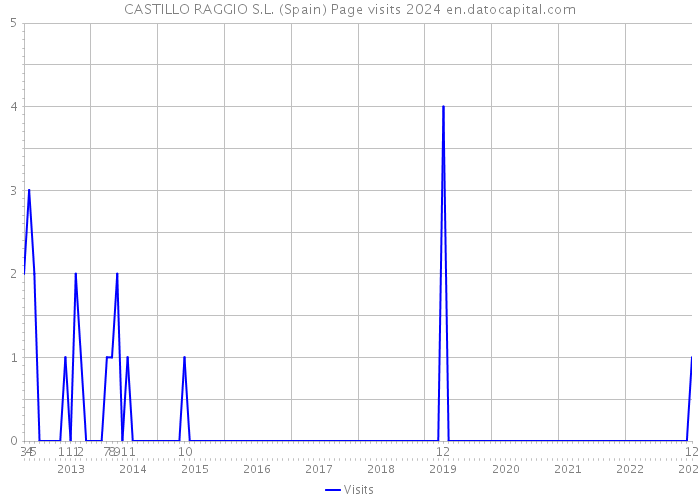 CASTILLO RAGGIO S.L. (Spain) Page visits 2024 