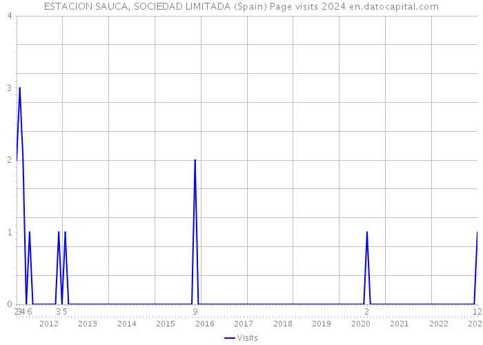 ESTACION SAUCA, SOCIEDAD LIMITADA (Spain) Page visits 2024 