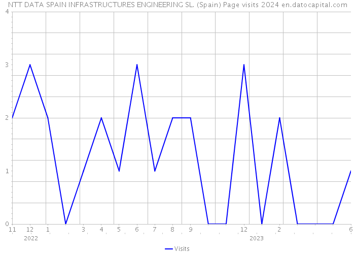 NTT DATA SPAIN INFRASTRUCTURES ENGINEERING SL. (Spain) Page visits 2024 