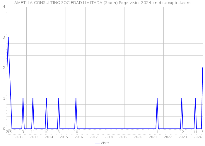 AMETLLA CONSULTING SOCIEDAD LIMITADA (Spain) Page visits 2024 