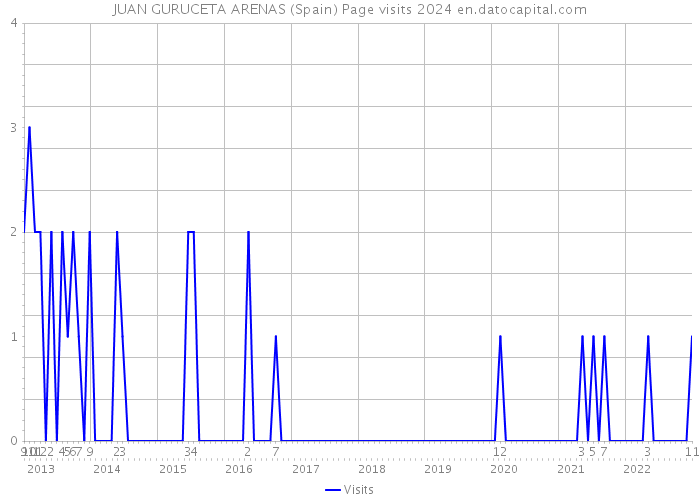 JUAN GURUCETA ARENAS (Spain) Page visits 2024 