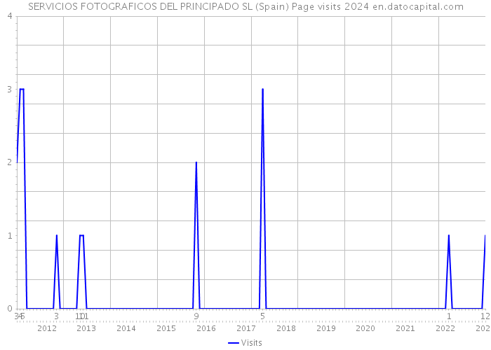 SERVICIOS FOTOGRAFICOS DEL PRINCIPADO SL (Spain) Page visits 2024 