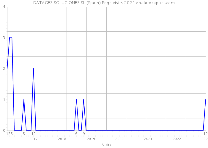 DATAGES SOLUCIONES SL (Spain) Page visits 2024 
