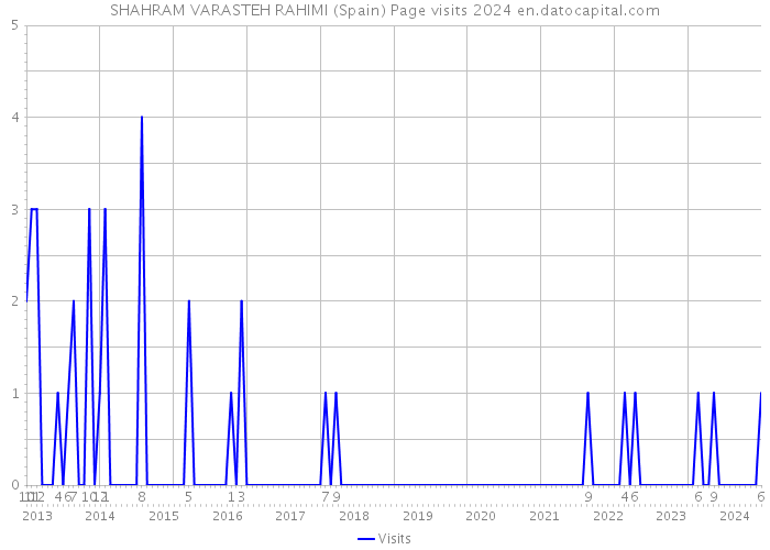SHAHRAM VARASTEH RAHIMI (Spain) Page visits 2024 