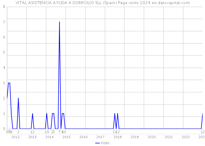 VITAL ASISTENCIA AYUDA A DOMICILIO SLL (Spain) Page visits 2024 