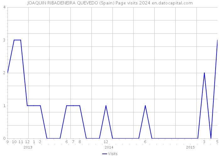 JOAQUIN RIBADENEIRA QUEVEDO (Spain) Page visits 2024 