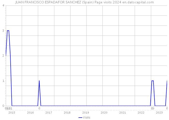 JUAN FRANCISCO ESPADAFOR SANCHEZ (Spain) Page visits 2024 
