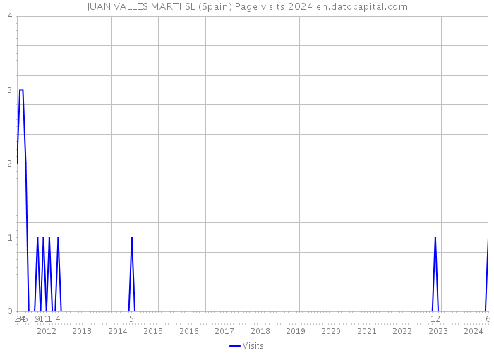 JUAN VALLES MARTI SL (Spain) Page visits 2024 