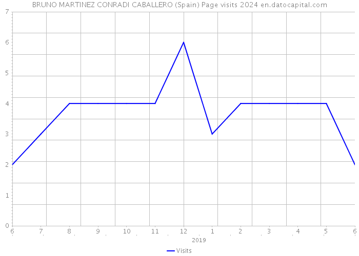 BRUNO MARTINEZ CONRADI CABALLERO (Spain) Page visits 2024 