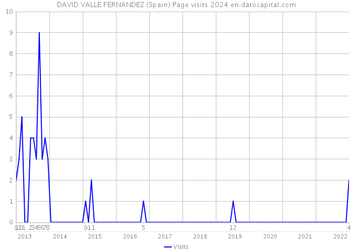 DAVID VALLE FERNANDEZ (Spain) Page visits 2024 