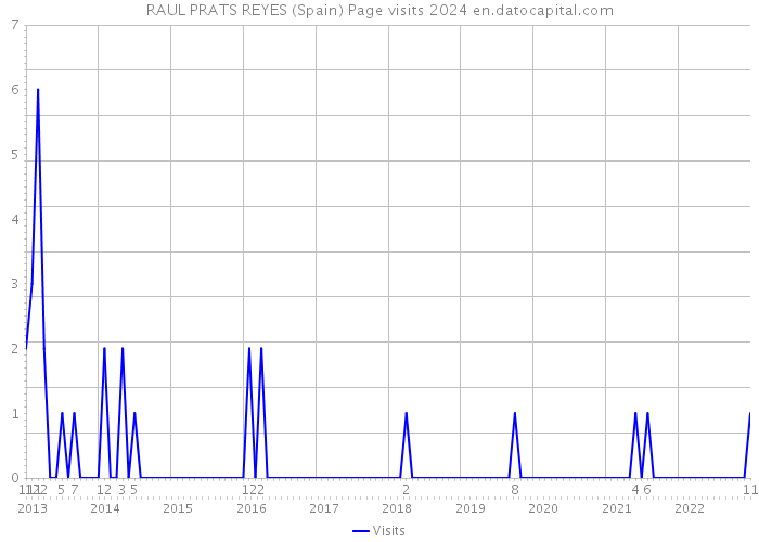 RAUL PRATS REYES (Spain) Page visits 2024 
