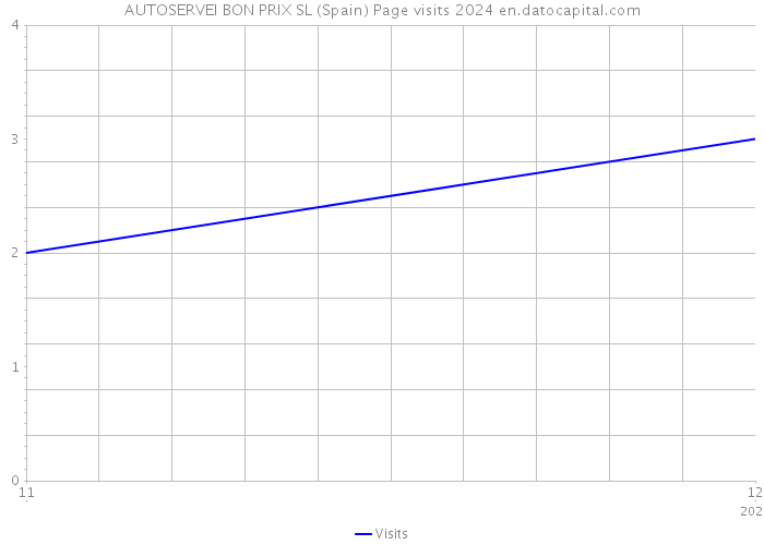 AUTOSERVEI BON PRIX SL (Spain) Page visits 2024 