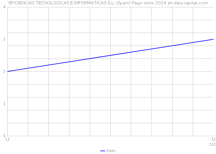 EFICIENCIAS TECNOLOGICAS E INFORMATICAS S.L. (Spain) Page visits 2024 