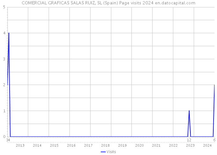COMERCIAL GRAFICAS SALAS RUIZ, SL (Spain) Page visits 2024 