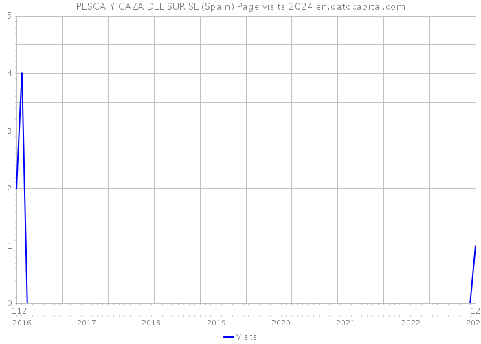 PESCA Y CAZA DEL SUR SL (Spain) Page visits 2024 