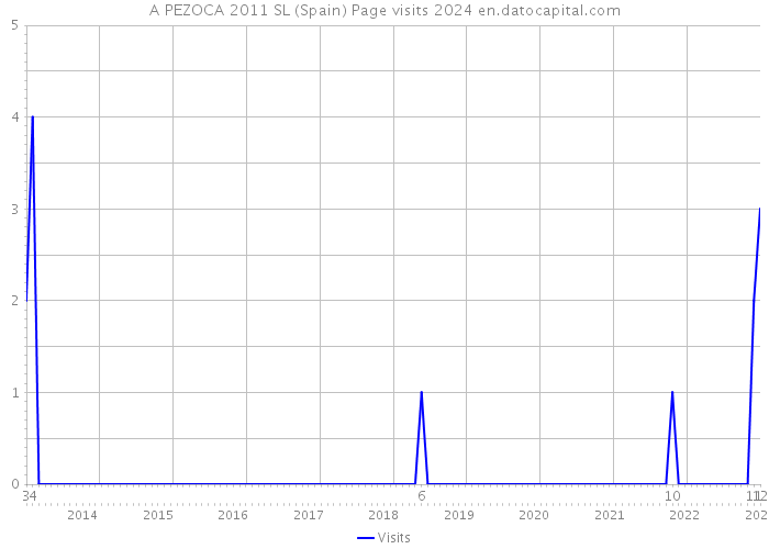 A PEZOCA 2011 SL (Spain) Page visits 2024 