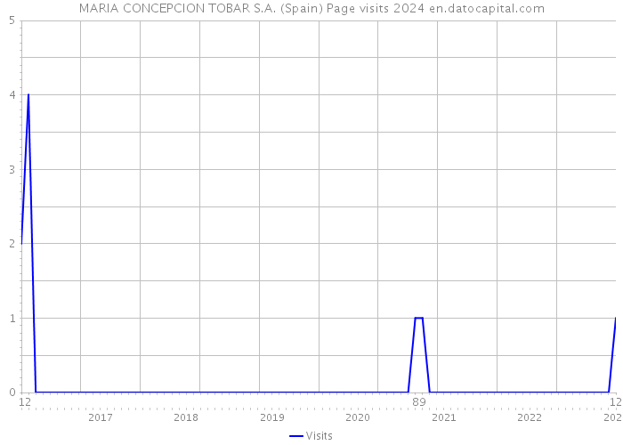 MARIA CONCEPCION TOBAR S.A. (Spain) Page visits 2024 