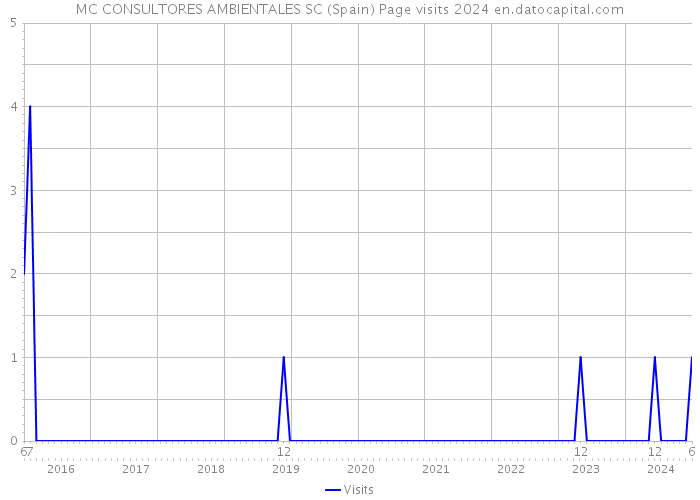 MC CONSULTORES AMBIENTALES SC (Spain) Page visits 2024 